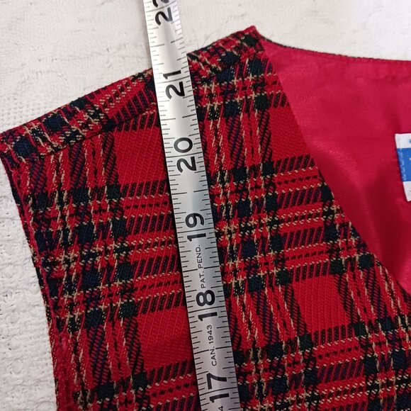 Vintage Pendleton Women's Plaid Wool Vest size 10 - Picture 7 of 8